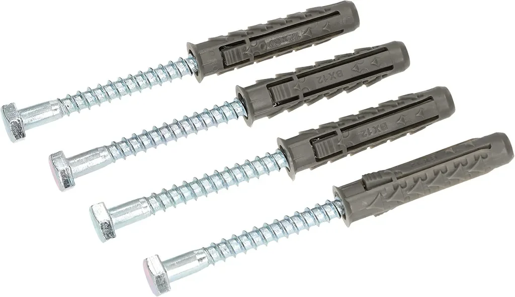 KOTARBAU® Universaldübel mit Hexkopfschraube Satz 8 Stk. 12x80mm Verbindungselemente aus Metall und Kunststoff