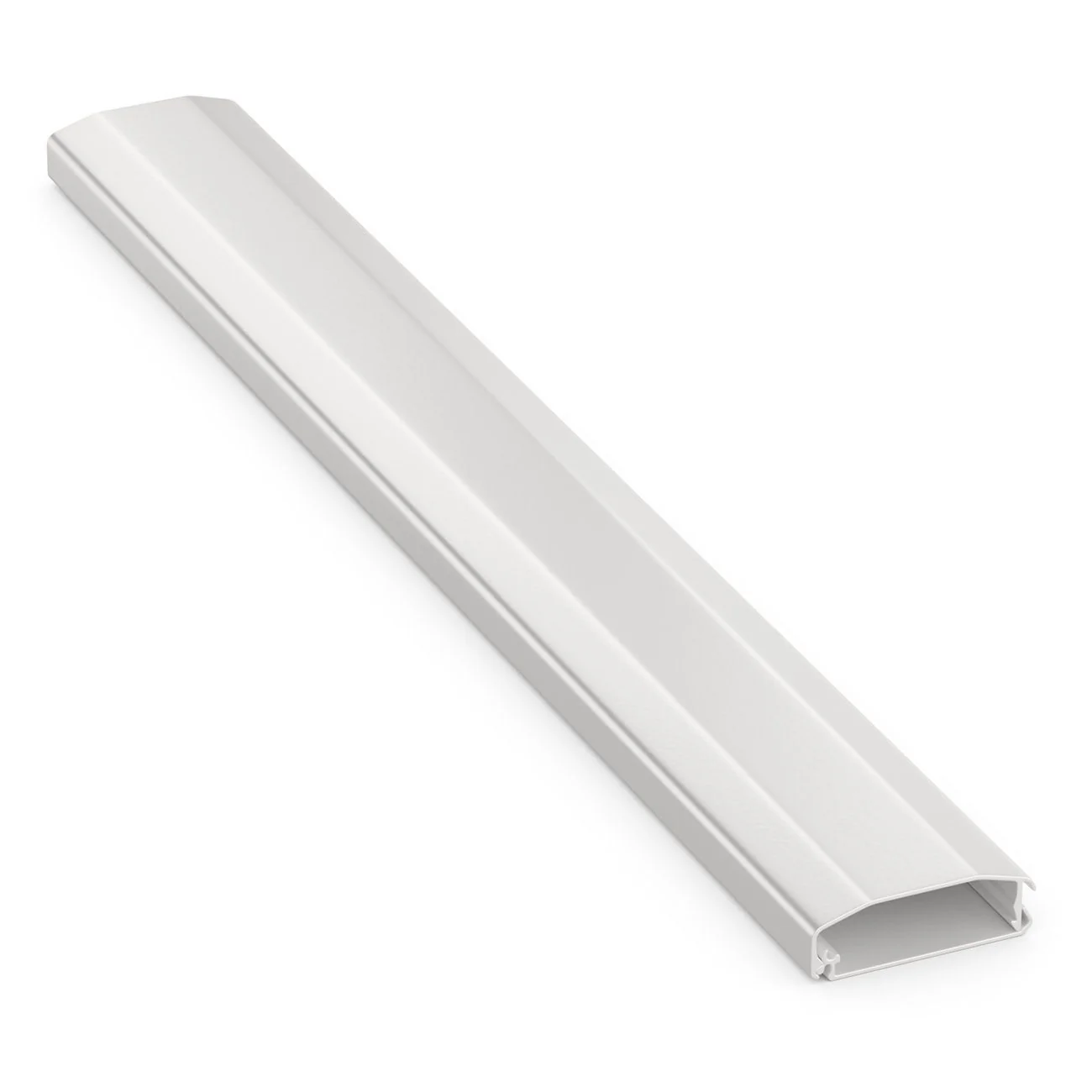Kabelzubehör deleyCON Universal Kabelkanal hochwertiges PVC Länge 50cm - Weiß