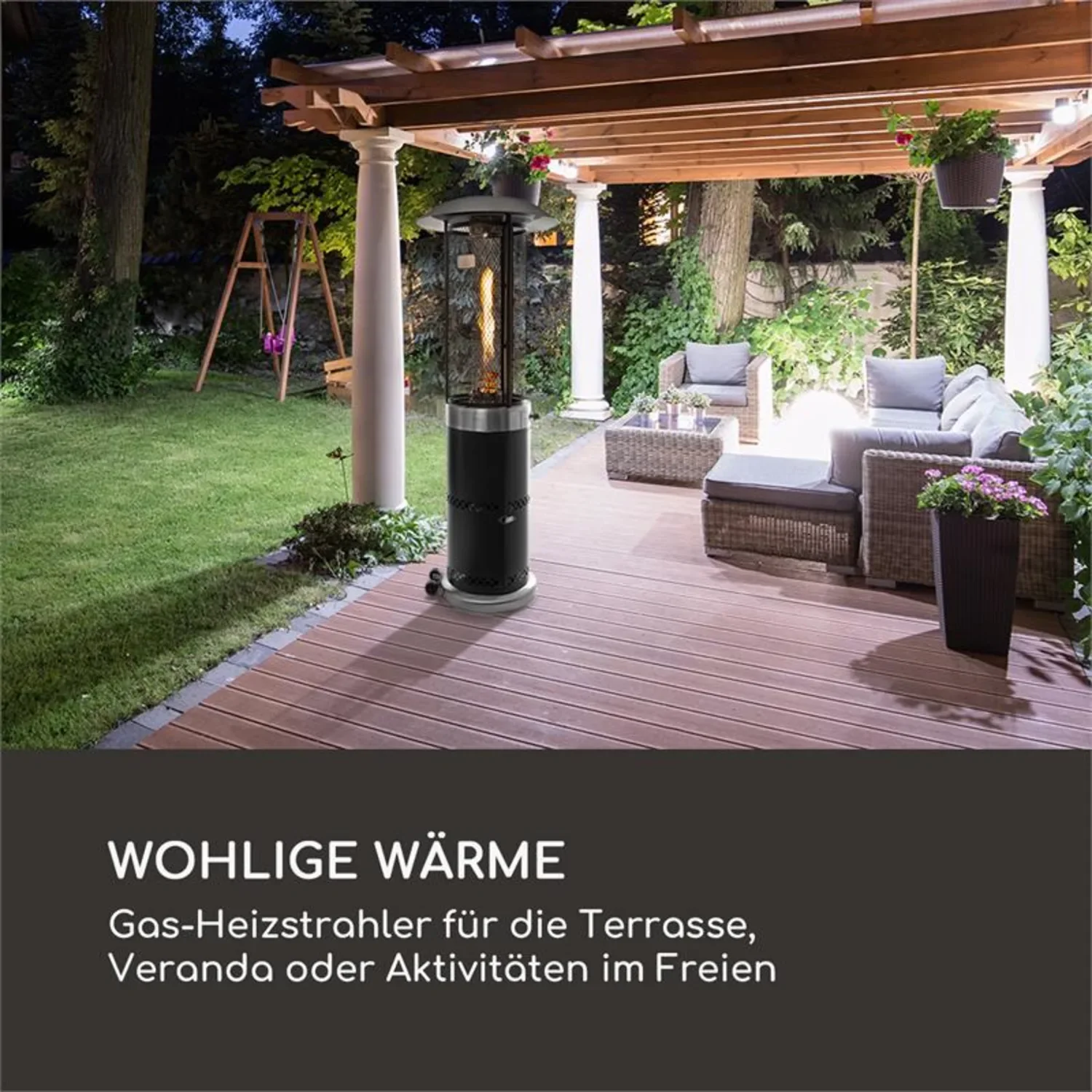 Blumfeldt Goldflame Deluxe Terrassenheizstrahler Outdoor