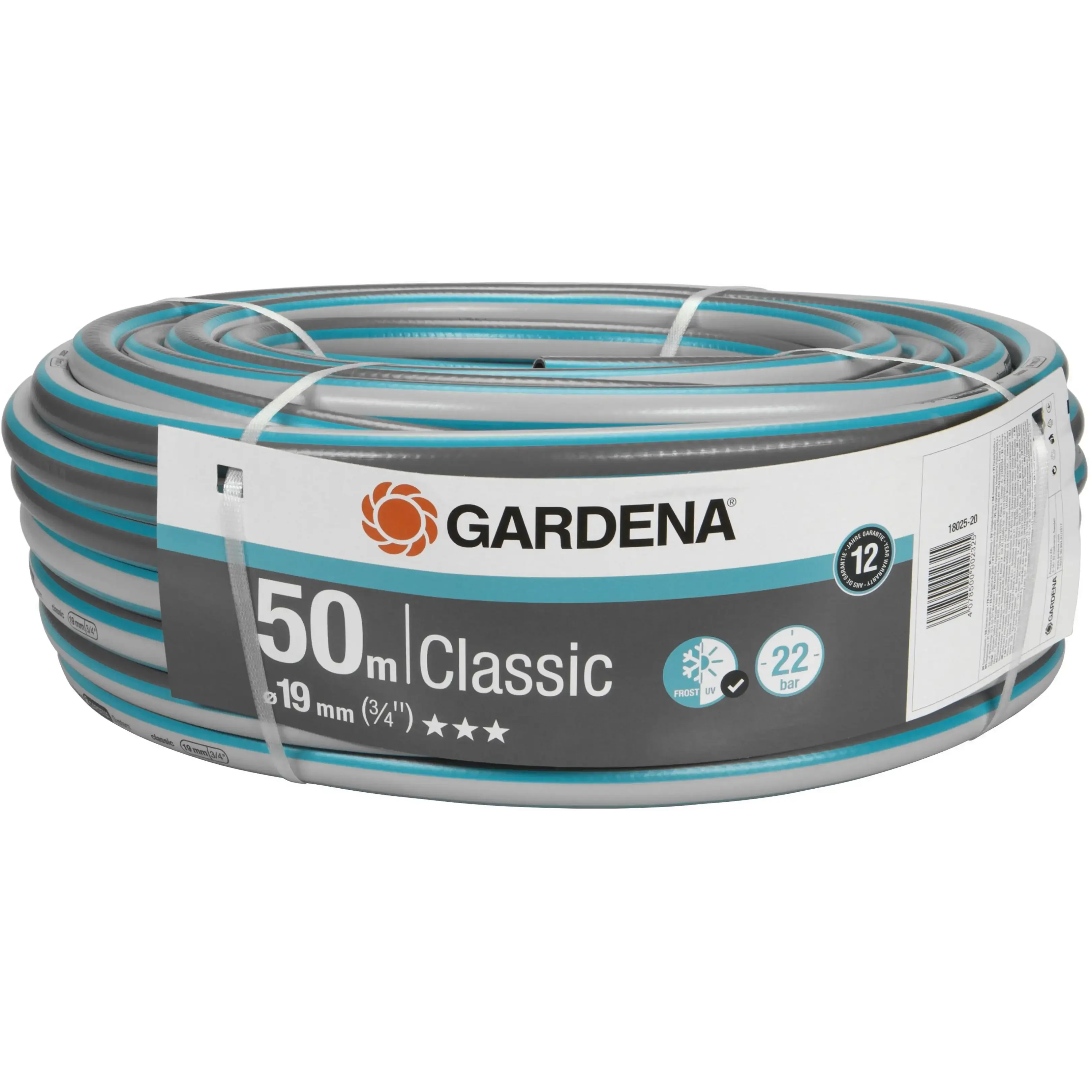 Gardena Classic Gartenschlauch 19 mm grau 18025-20