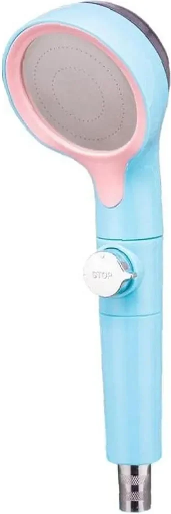 Druckduschkopf, wassersparende Handbrause für Spa und Massage, pink