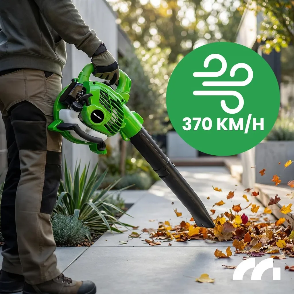 MalTec MasterBlow7500W Benzin Laubsauger Laubbläser 2 Takt Häcksler