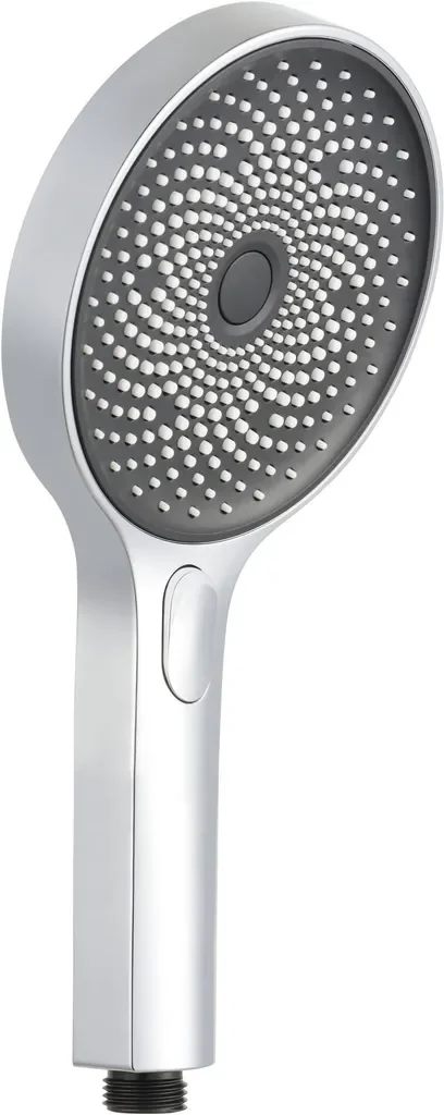 Ben Nebula Duschkopf Rund mit 3 Strahlarten Chrom - Handbrause Duschbrause, Brausekopf