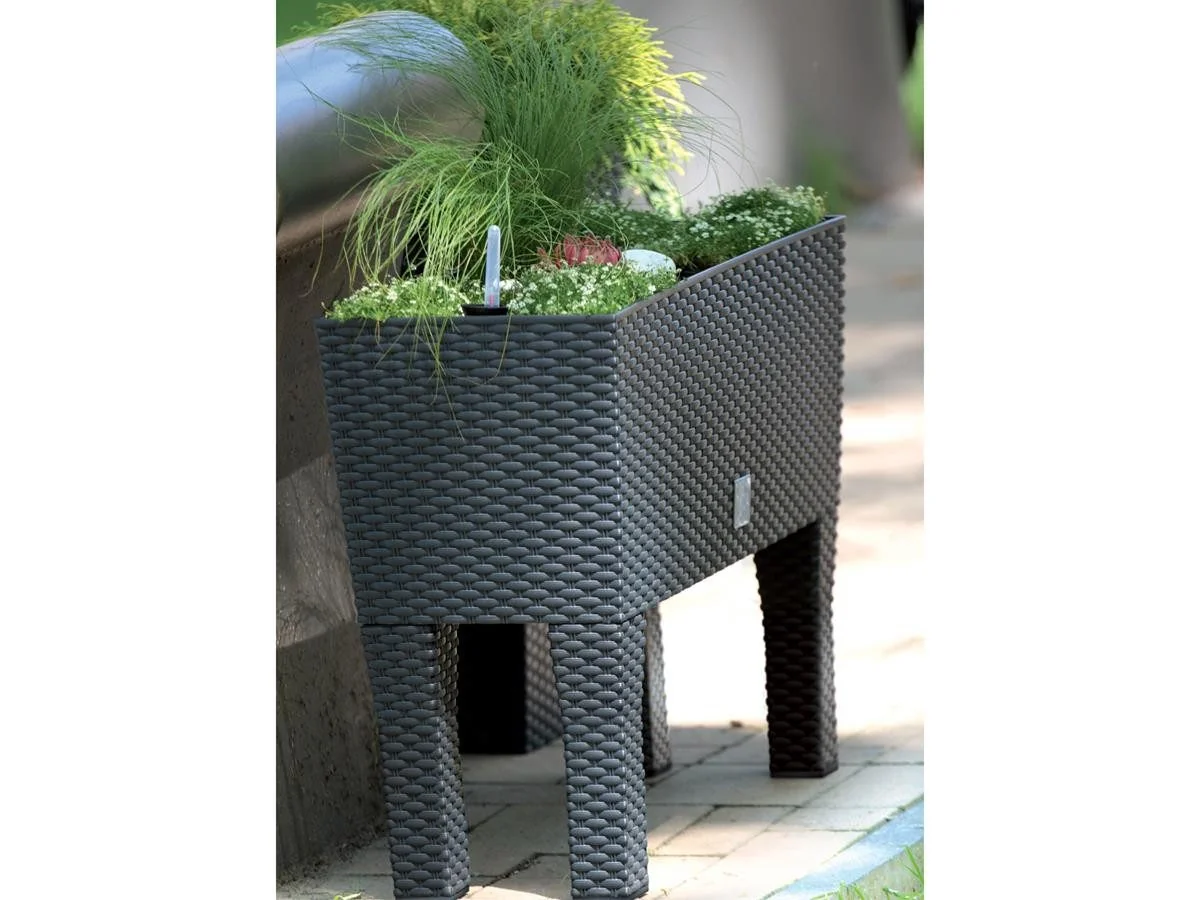PROSPERPLAST Hochbeet Rato Case High Blumentopf + Bewässerungssystem Rato Case High