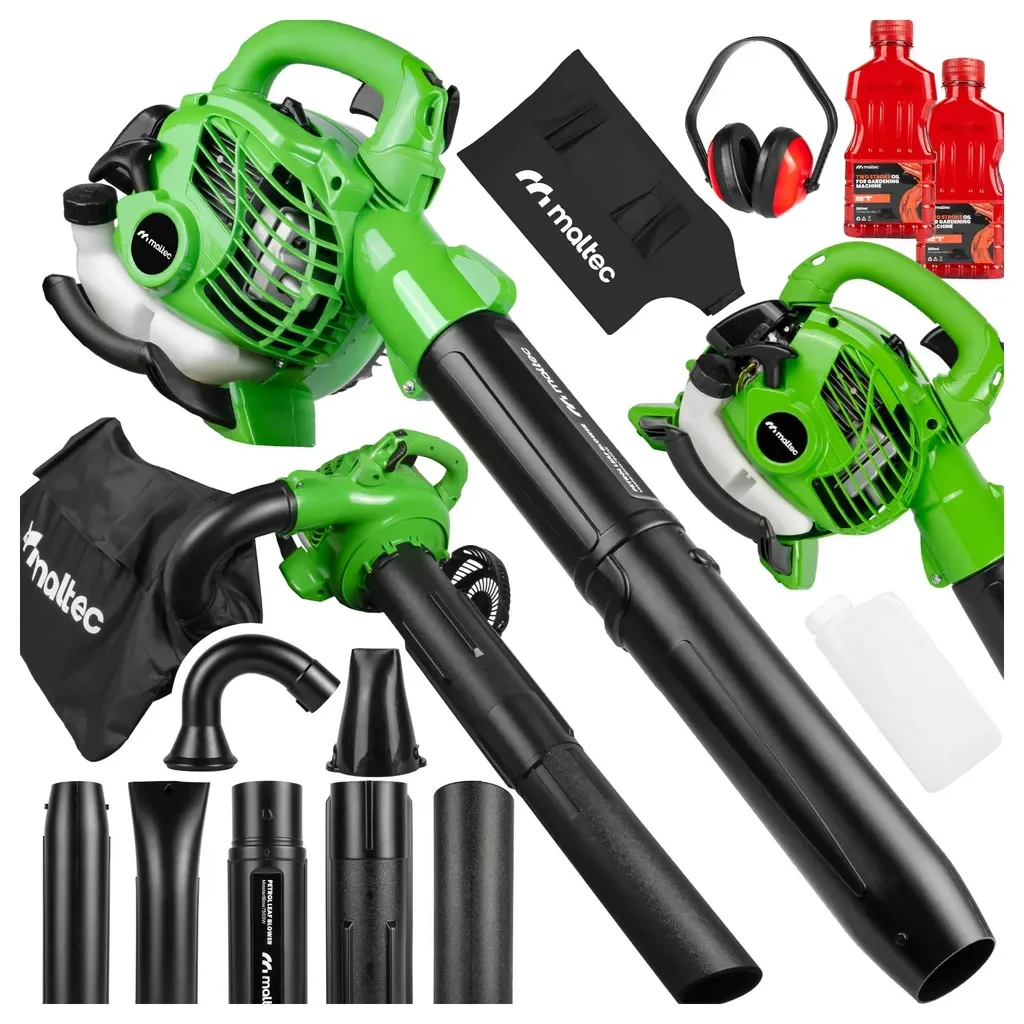 MalTec MasterBlow7500W Benzin Laubsauger Laubbläser 2 Takt Häcksler