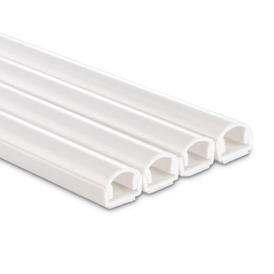 Kabelkanal Kabelkanal, 4 Stück, 100 x 2,1 x 1 cm, PVC, Weiß