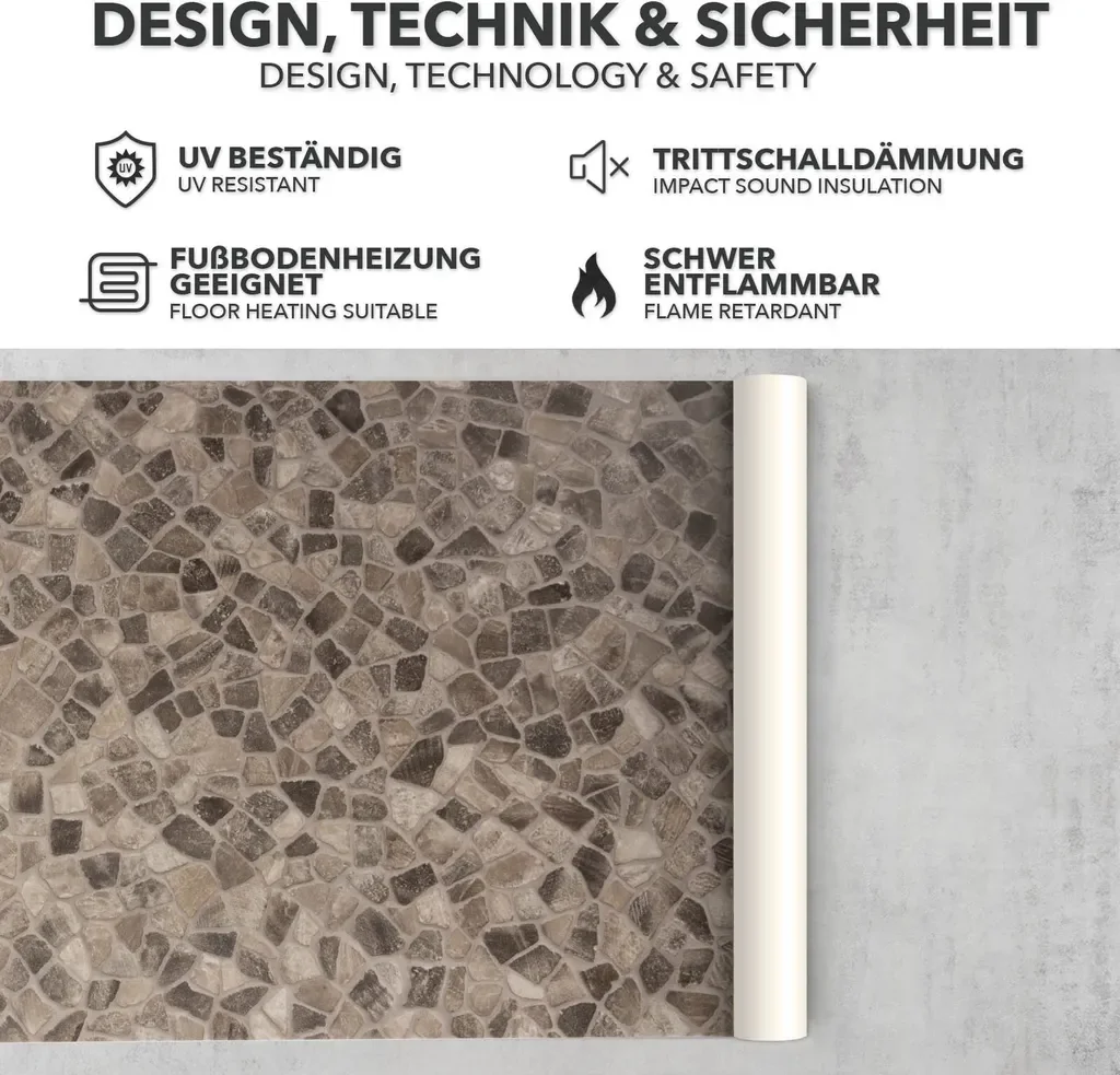 FLOORDIREKT Bodenschutzmatte CV-Belag Atlantic Selby 162M 200x100 cm