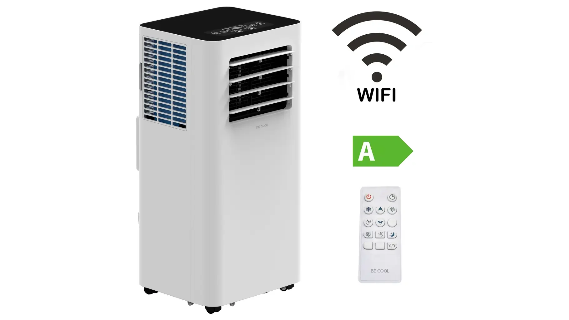 Be Cool BC14KL25W mobiles Klimagerät 4100 W für 48 m² Weiß