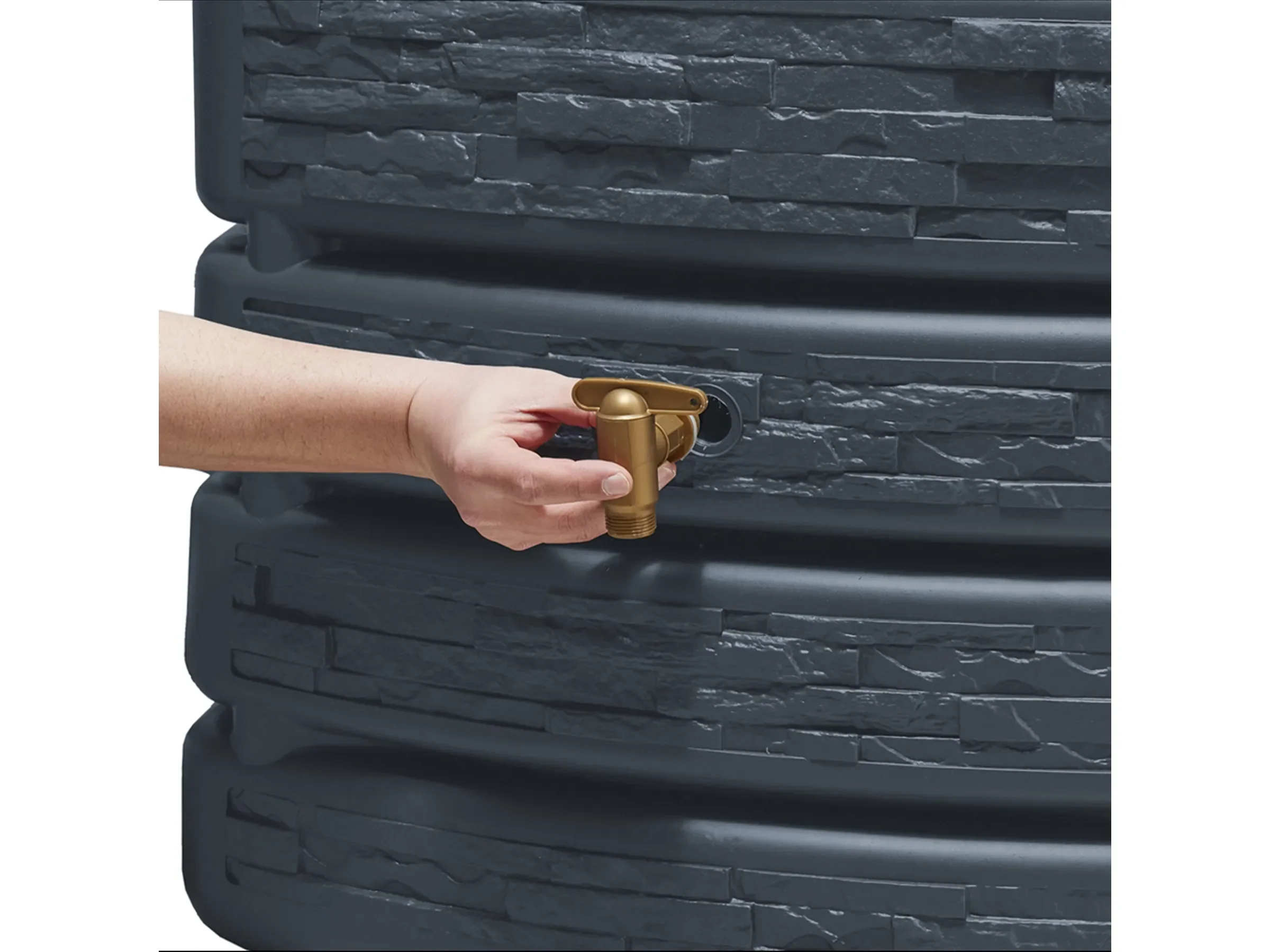 4Rain Slim Stone Decor 510 l Regenspeicher graphit 211840