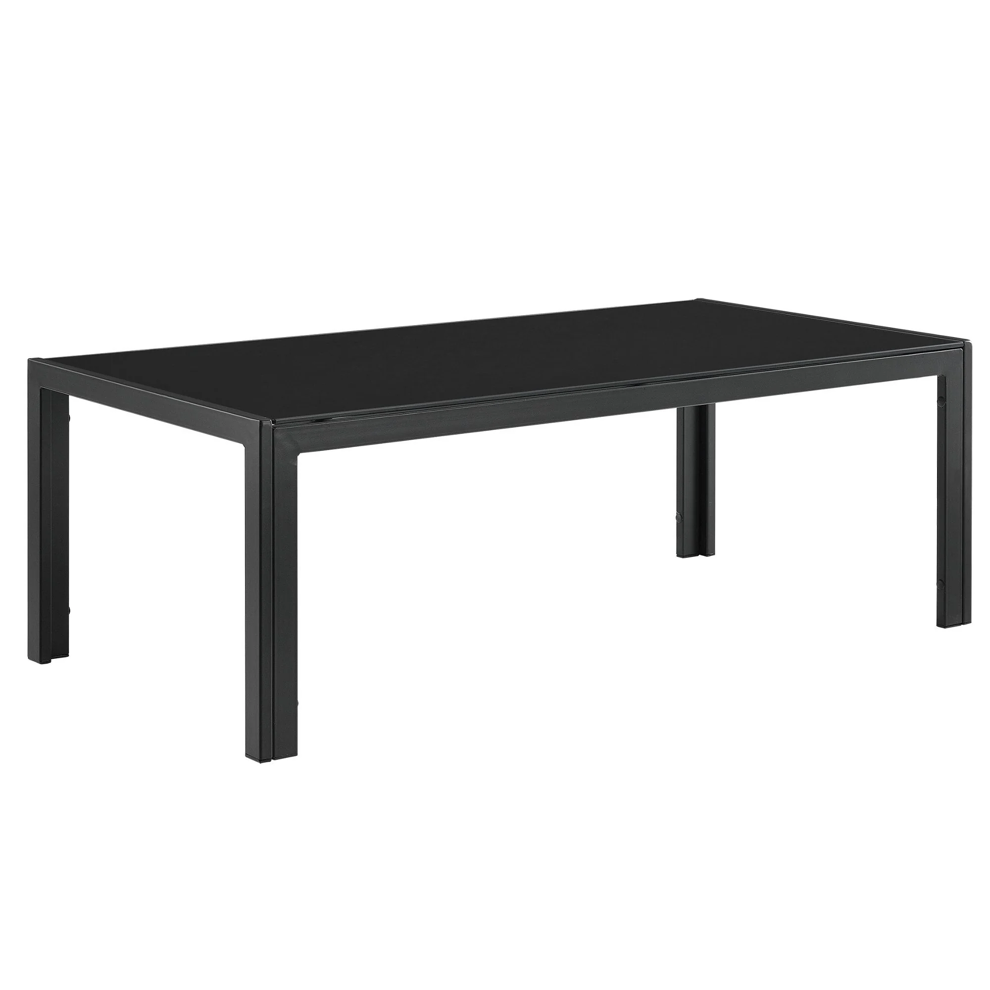 CASA.PRO Gartenlounge-Set (1-tlg), »Lerum« Gartentisch Glastisch 100x50x35 cm schwarz