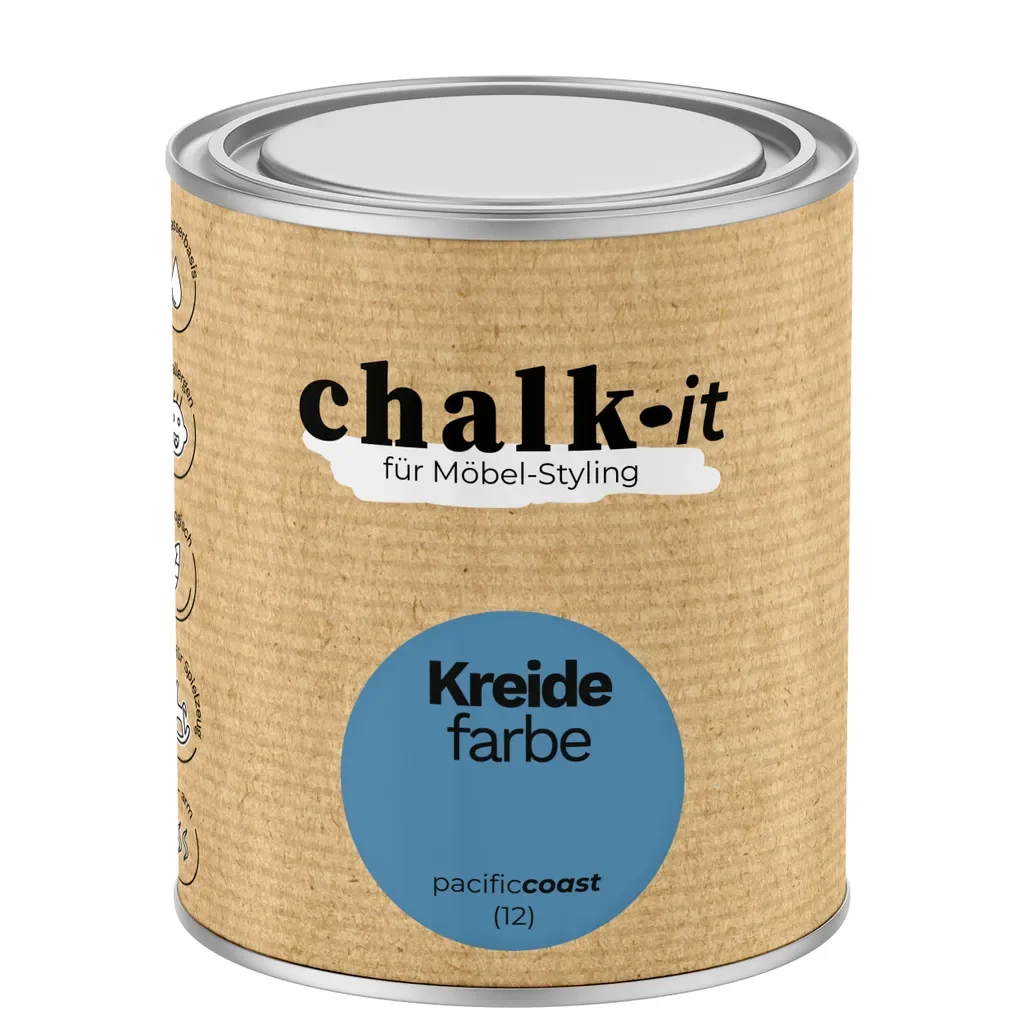 Chalk-it Kreidefarbe Pacific Coast 0,75 L Shabby Chic Möbellack