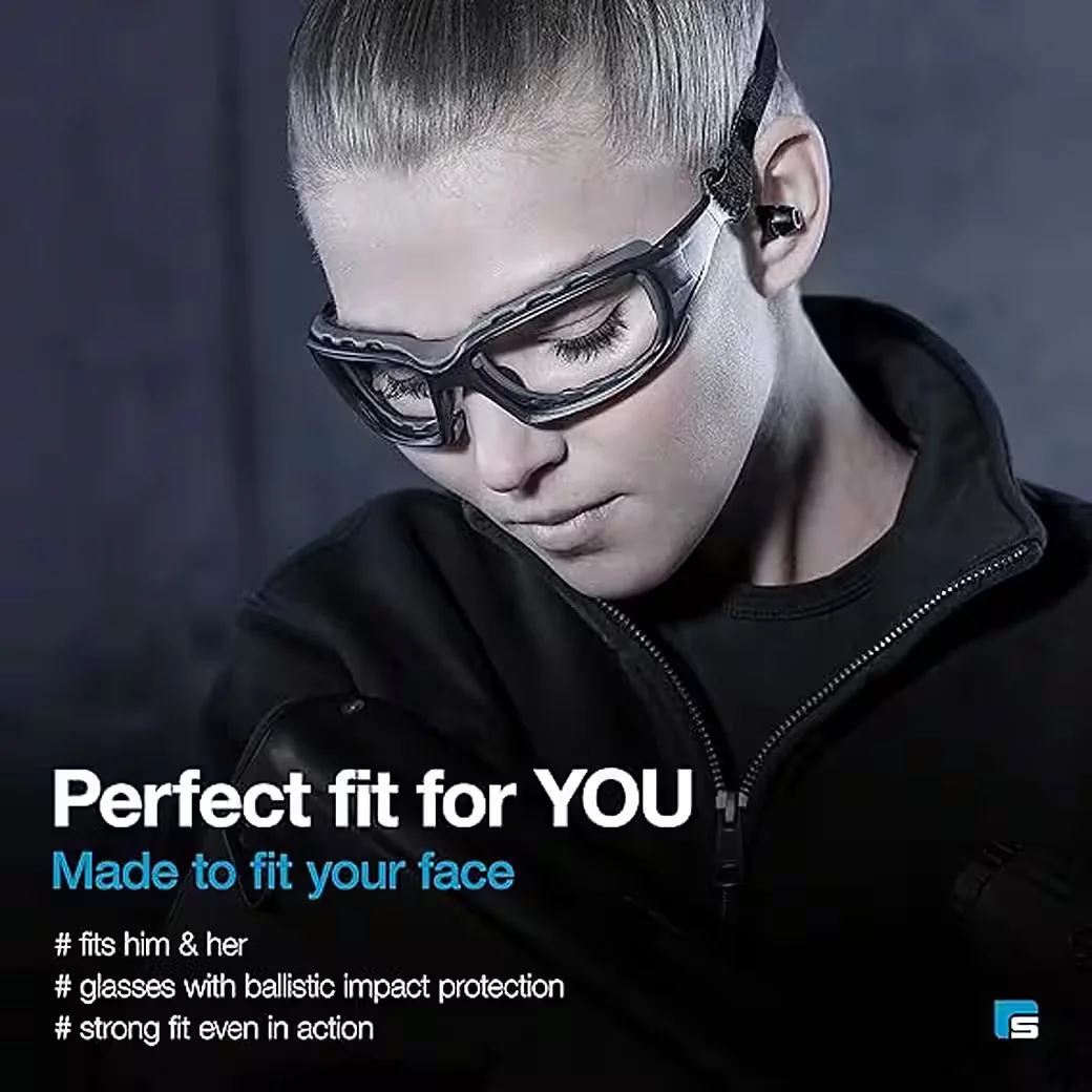 Arbeitsschutzbrille Schutzbrille Sicherheitsbrille Taktische Schiessbrille Brille