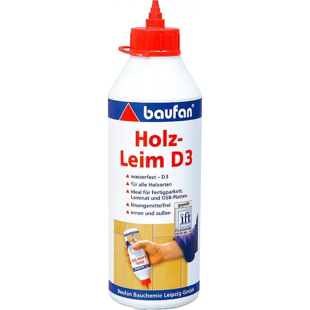 BAUFAN Holzleim D3 wasserfest Holzkleber für Holz und Basteln