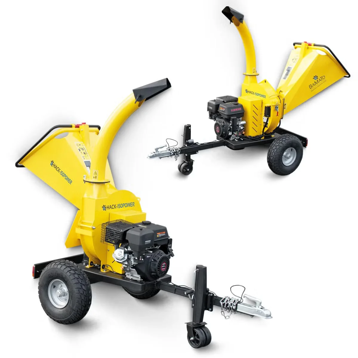 BAMATO HACK-150POWER Holzhäcksler Benzin 9,0 kW 420 ccm E-Start