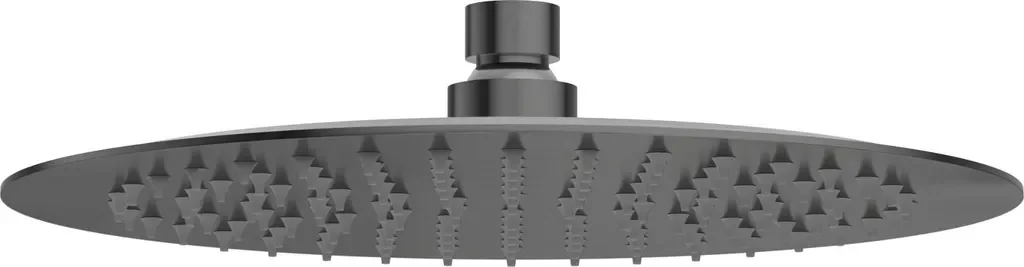 Balneo Regendusche aus Edelstahl anthrazit rund | Regenduschkopf 25 cm CASCADE GUN METAL
