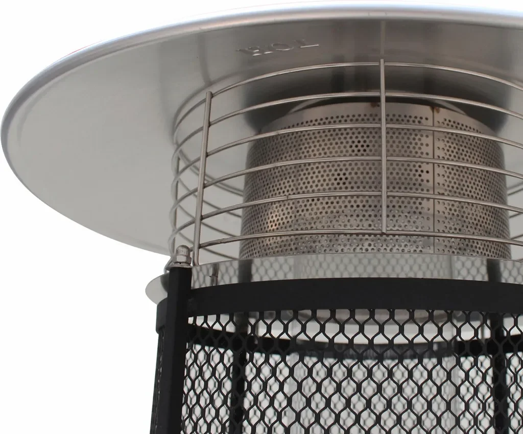 AGA Gas Heizpilz Terrassenheizstrahler MR8158 Silber Terrasse Garten