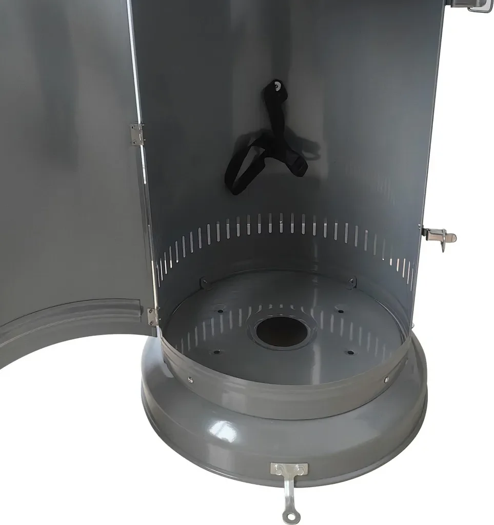 AGA Gas Heizpilz Terrassenheizstrahler MR8158 Silber Terrasse Garten