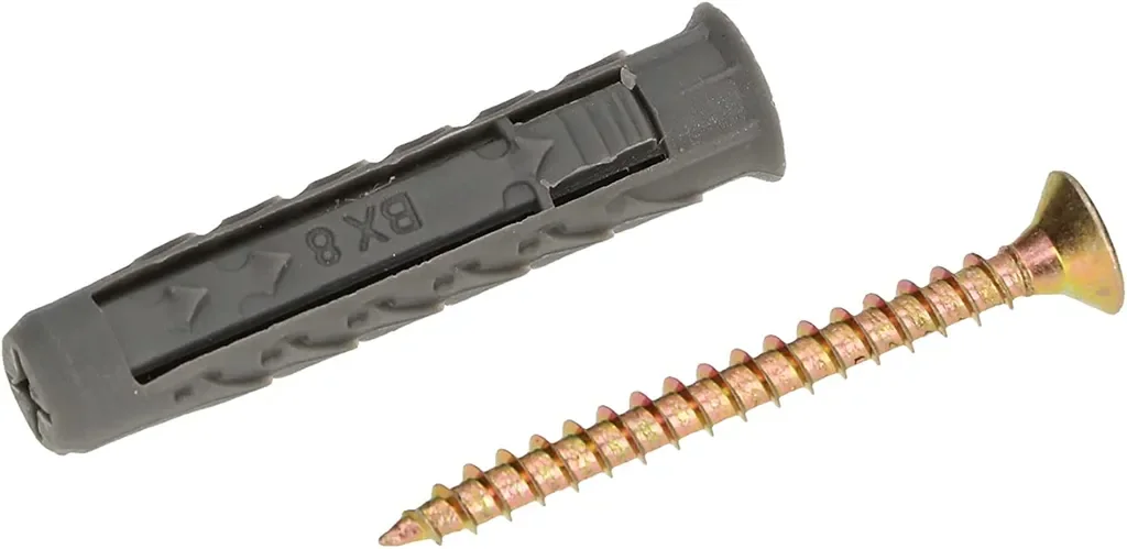 KOTARBAU® Universaldübel mit Holzschrauben Satz 20 Stk. 8x40mm Verbindungselemente aus Metall und Kunststoff