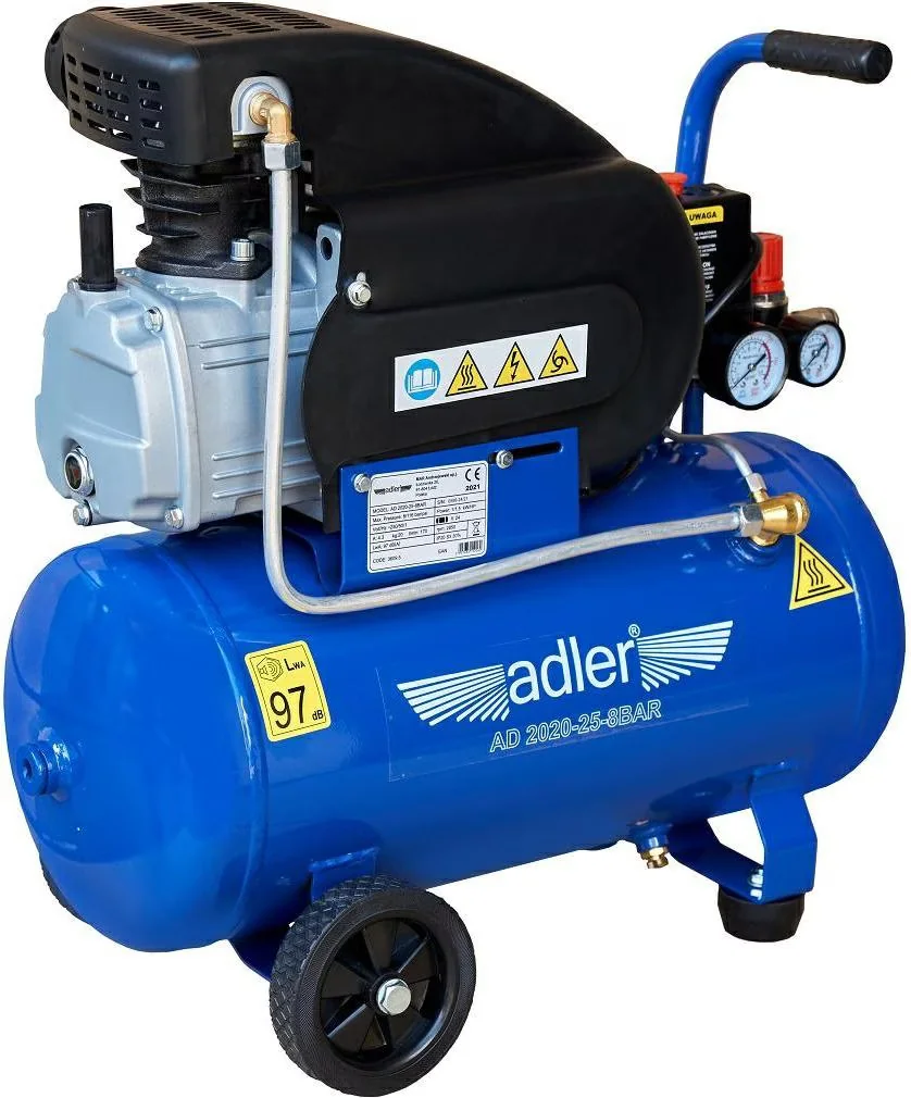 ADLER Luftkompressor 24 l AD 2020-25, 8 bar, 230 V
