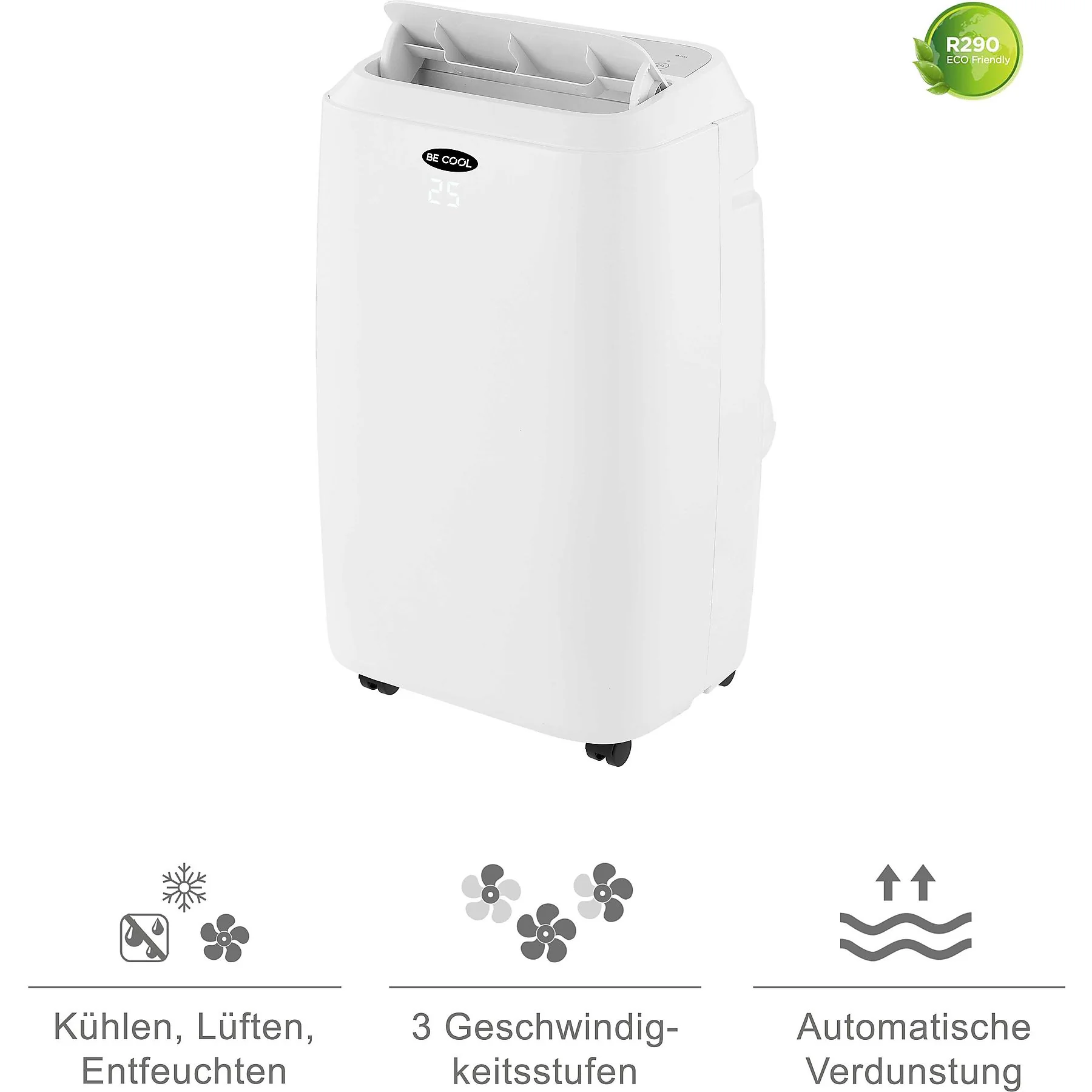BECOOL BC18KL2101F Klimaanlage Weiss fuer 160 m3 Energieklasse A