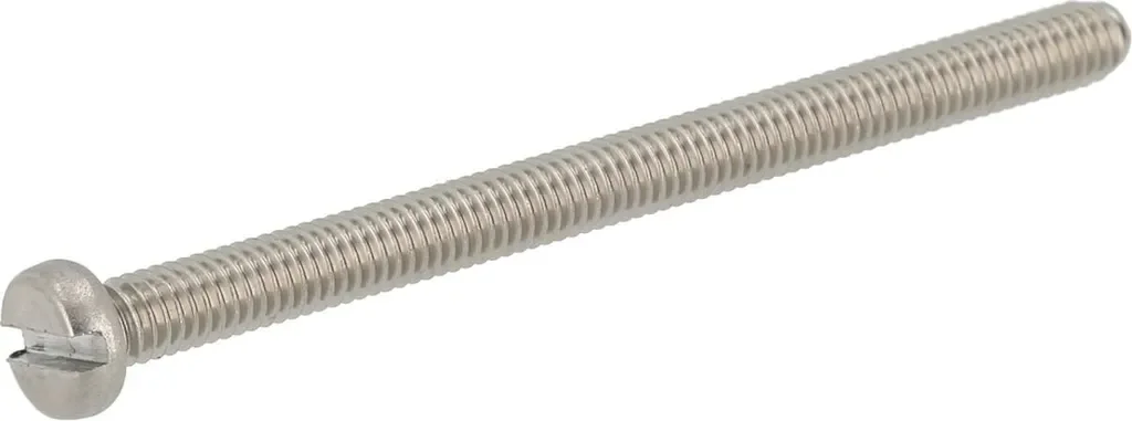 AKF Fahrzeugteile Zylinderschraube Schlitz Edelstahl M4 x 55 DIN 84
