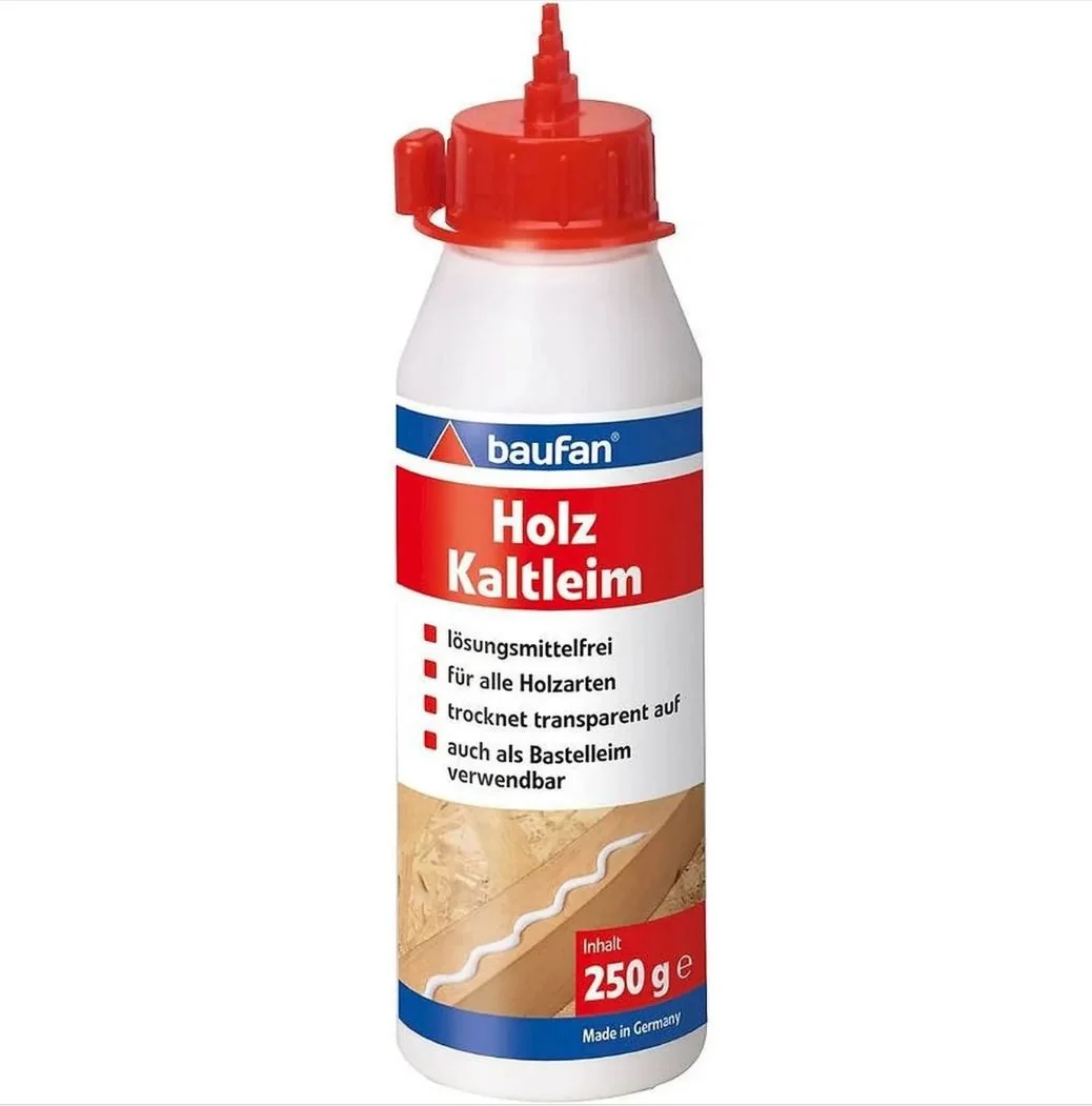 BAUFAN Bastelkleber Holzleim für Holz, Papier, Pappe, Textilien, Leder