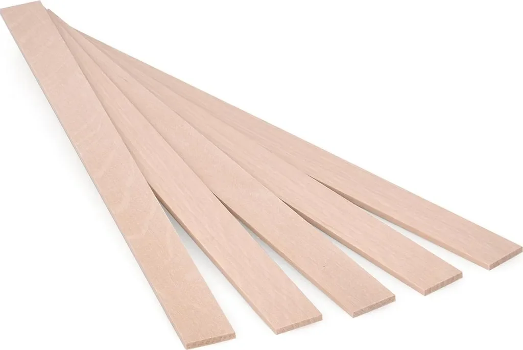500 Stk. Holzstäbchen | 258 x 16 x 3,2 mm | Hainbuche zum Basteln
