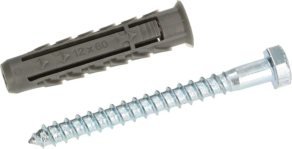 KOTARBAU® Universaldübel mit Hexkopfschraube Satz 8 Stk. 12x80mm Verbindungselemente aus Metall und Kunststoff