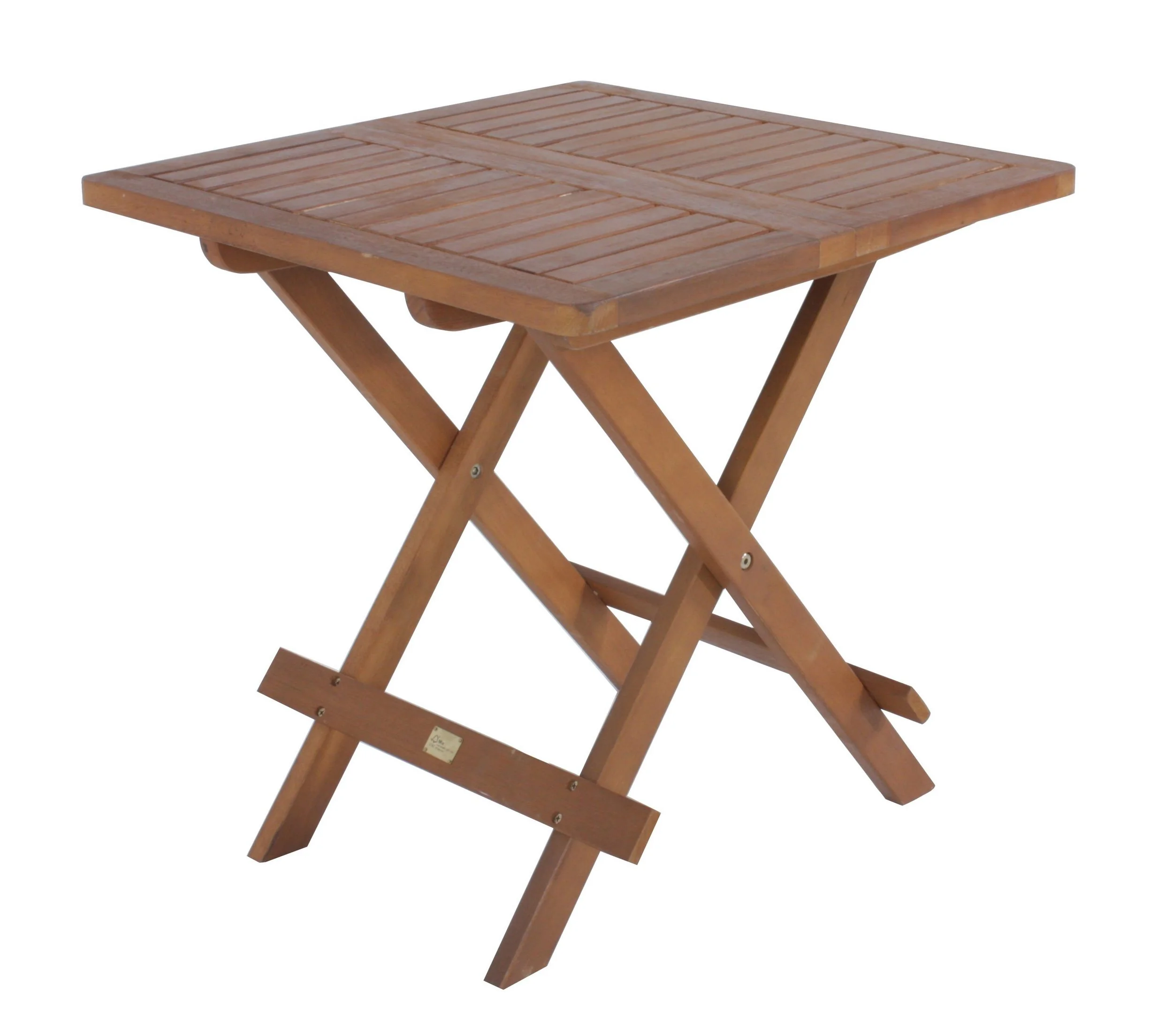 SPETEBO Gartentisch Akazien Gartentisch geölt - 50cm - Holz Klapptisch