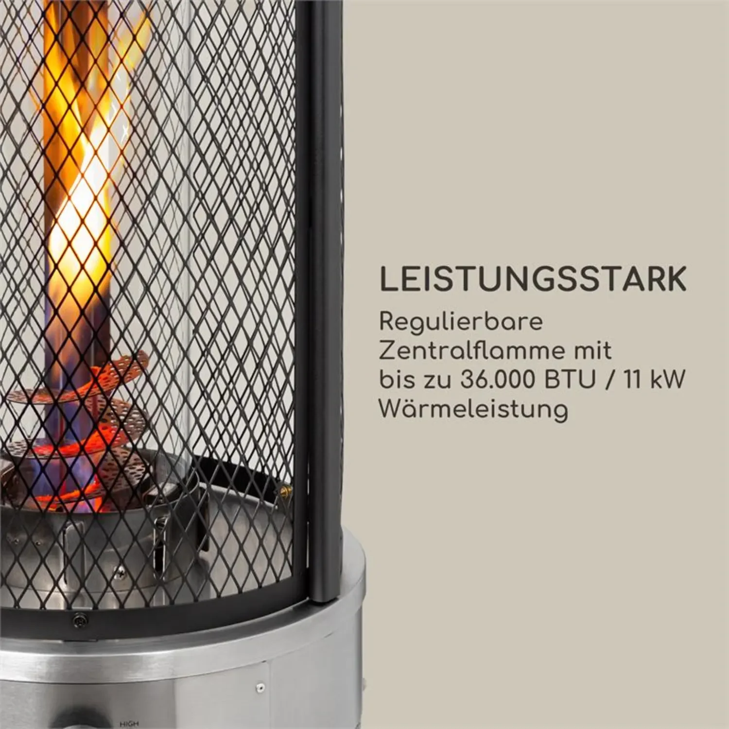 Blumfeldt Goldflame Deluxe Terrassenheizstrahler Outdoor