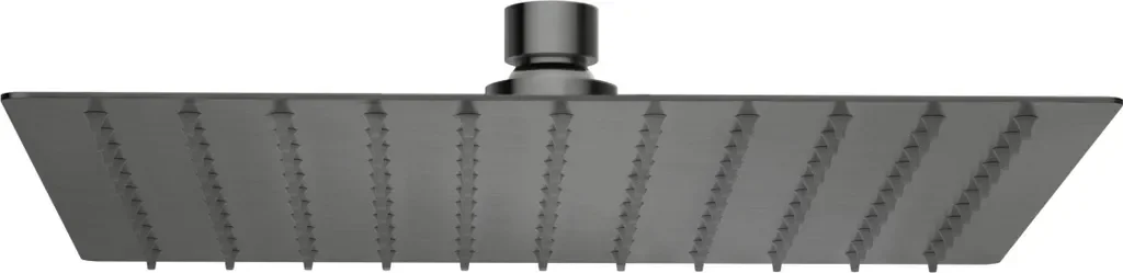 Balneo Regendusche aus Edelstahl anthrazit quadratisch | Regenduschkopf 25 cm CASCADE GUN METAL