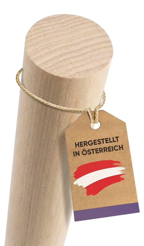 vasalat Holzstäbe zum Basteln Set - Holztab 100cm x 20mm ideal für DIY-Projekte, glattholzstab Buche unlackiert, glatt - 6 Stück