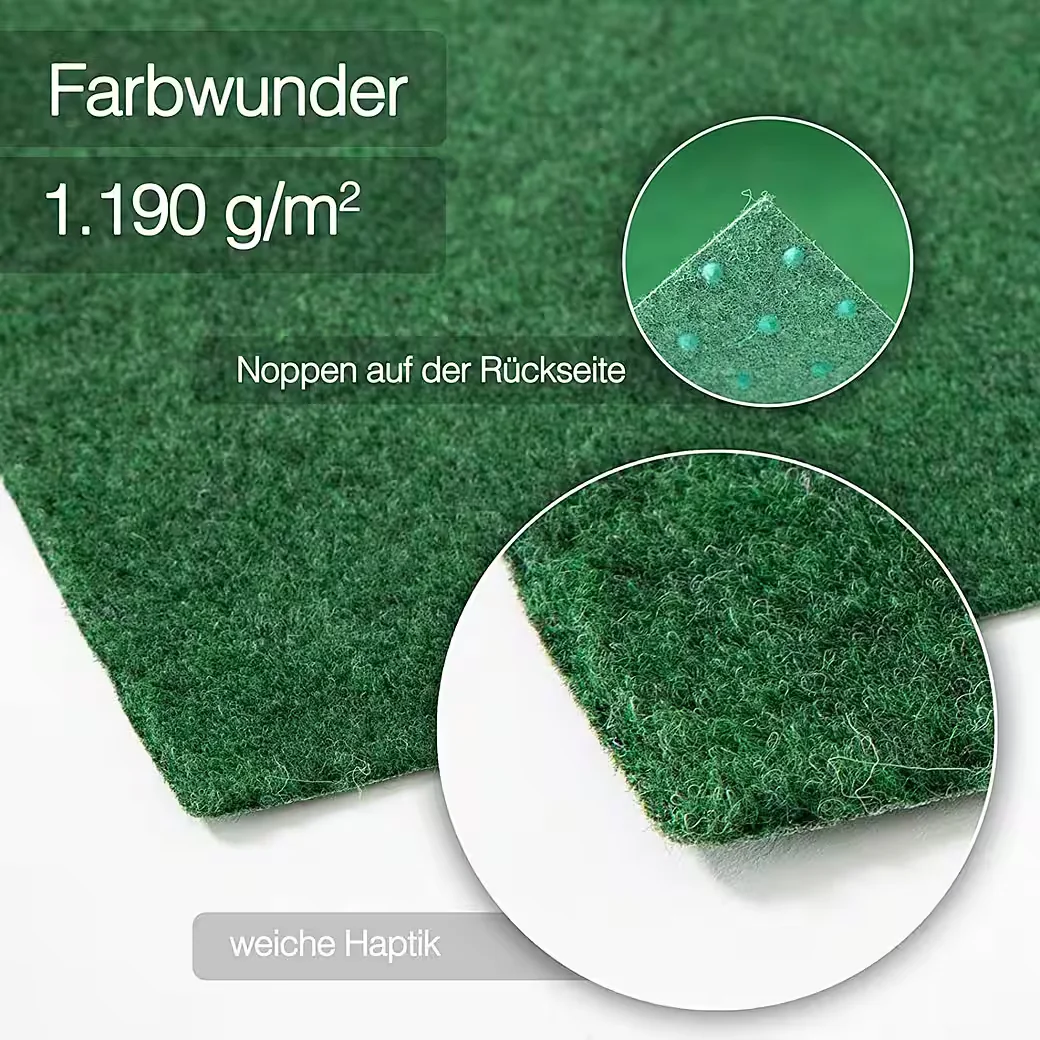 CASA PURA Rasenteppich Farbwunder Pro grün 4 mm, verschiedene Größen