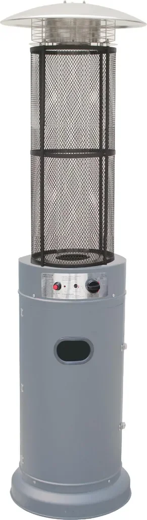 AGA Gas Heizpilz Terrassenheizstrahler MR8158 Silber Terrasse Garten