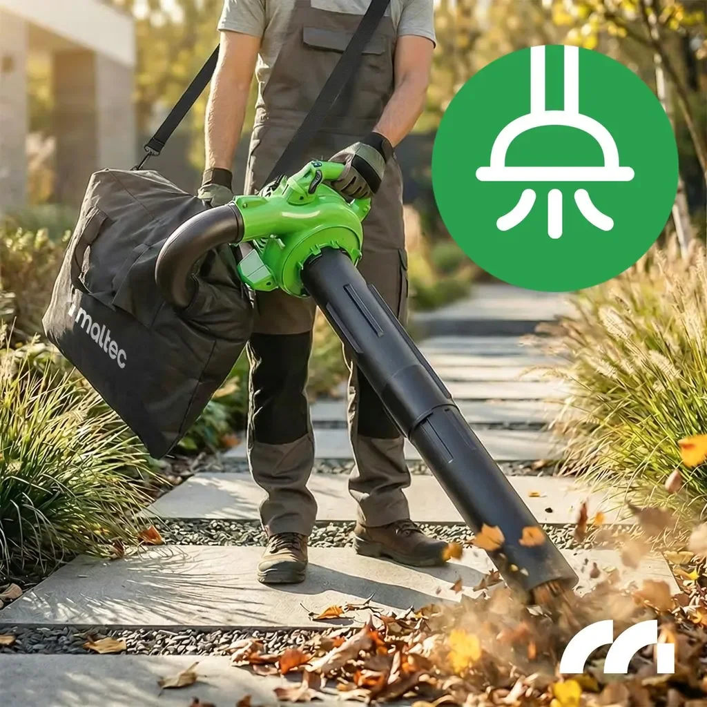 MalTec MasterBlow7500W Benzin Laubsauger Laubbläser 2 Takt Häcksler